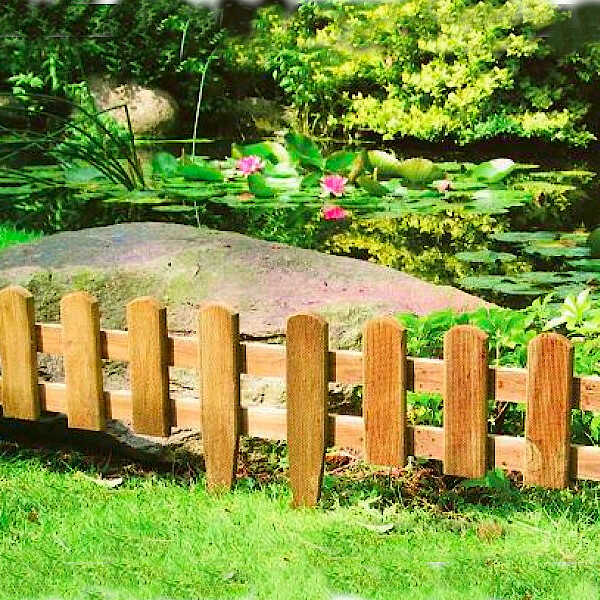 Wooden Picket Fence 30/45(H)x107cm